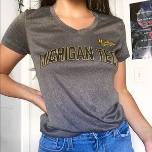 michigan tech v neck